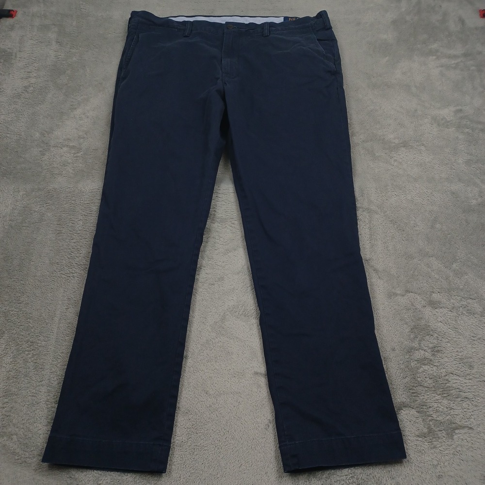 Polo Ralph Lauren Pants Mens 38x30 Blue Slim Stretch Chino Preppy